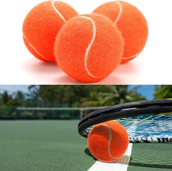 Tebery 20 Pack Advanced Training Tennis Balls Beginner Practice Ball, Pet Dog Playing Balls, Come with Mesh Bag for Easy Transport