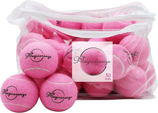Magicorange Tennis Balls, 30 Pack Advanced Training Tennis Balls Practice Ball, Pet Dog Playing Balls,Good for Beginner Training Ball