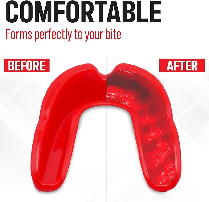 Mouth Guard Boxing, Football, MMA, Muay Thai, Lacrosse and Hockey, Men and Women Mouthguard for Adults and Kids with Protective Breathable Case, Protector Bucal para Boxeo