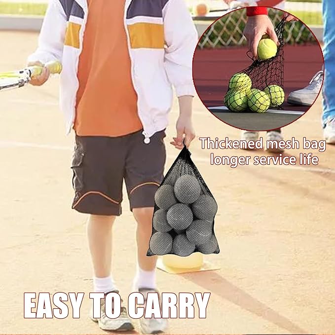 Magicorange Tennis Balls, 12 Pack Advanced Training Tennis Balls Practice Balls, Come with Mesh Bag for Easy Transport, Good for Beginner Training Ball