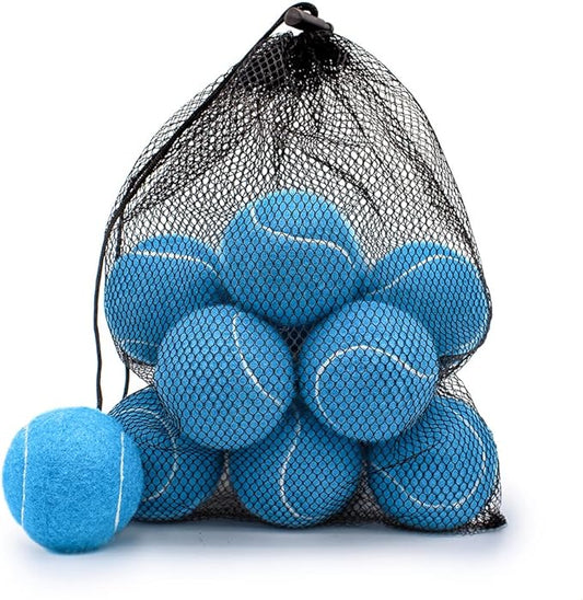 Magicorange Tennis Balls, 12 Pack Advanced Training Tennis Balls Practice Balls, Come with Mesh Bag for Easy Transport, Good for Beginner Training Ball