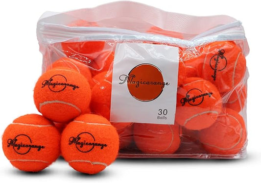 Magicorange Tennis Balls, 30 Pack Advanced Training Tennis Balls Practice Ball, Pet Dog Playing Balls,Good for Beginner Training Ball