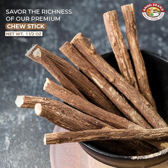 Angel Brand Chew Sticks for Humans – 1.5 oz Pouch Pack of 3 – Chewing Sticks for Teeth Cleaning and Fresh Breath.