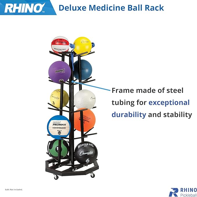 Champion Sports Medicine Ball Storage – Durable Trees & Racks, Multiple Styles, Sizes & Color Options for Organizing Medicine Balls in Home Gym or Fitness Facility
