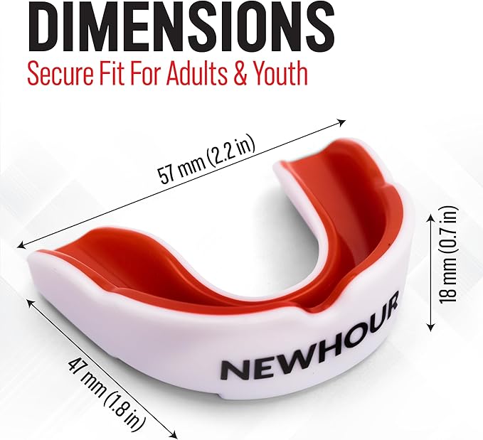 Mouth Guard Boxing, Football, MMA, Muay Thai, Lacrosse and Hockey, Men and Women Mouthguard for Adults and Kids with Protective Breathable Case, Protector Bucal para Boxeo
