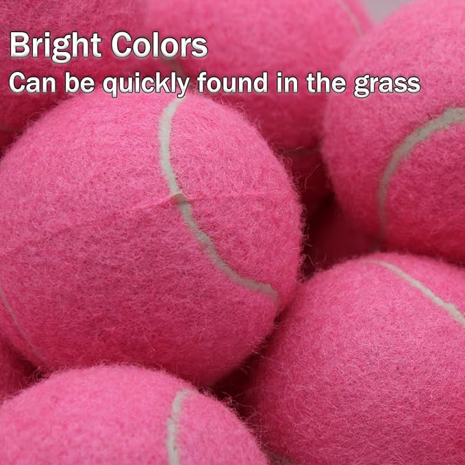 Tennis Balls, 20 Pack Training Tennis Balls,High Elasticity Practice Tennis for Beginner, Exercise Playing Balls for Pet Dog