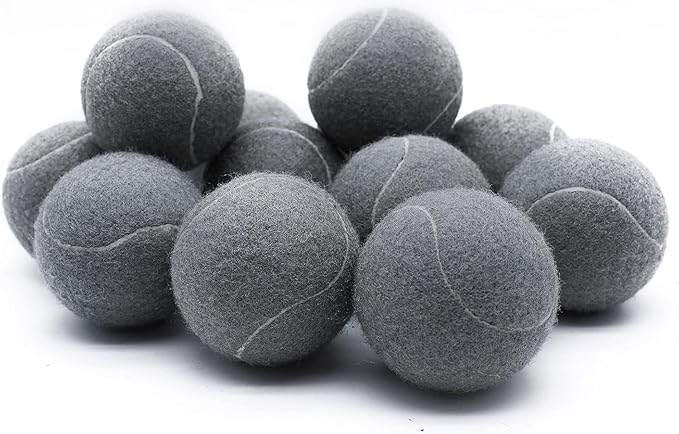 Magicorange Tennis Balls, 12 Pack Advanced Training Tennis Balls Practice Balls, Come with Mesh Bag for Easy Transport, Good for Beginner Training Ball