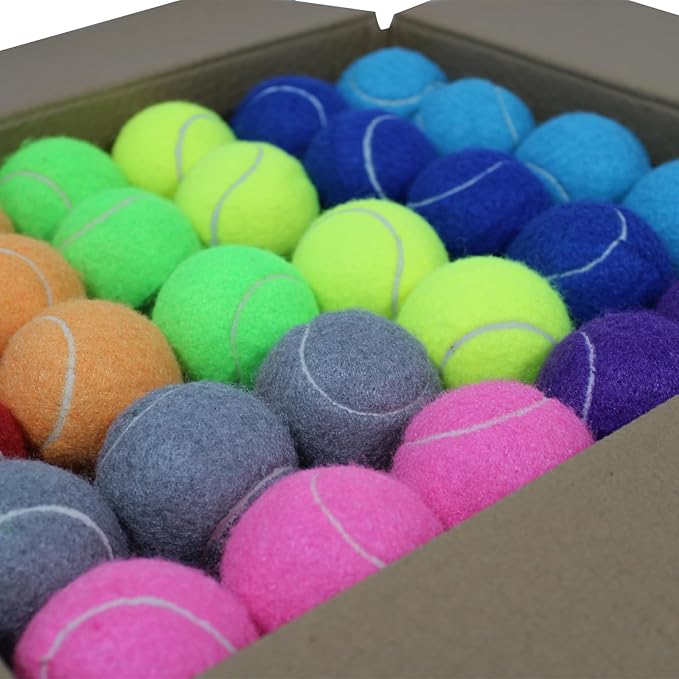 Tennis Balls, 90 Pack Bulk Tennis Balls Training Tennis Balls, Dog Tennis Balls, Tennis Balls for Dogs Bulk
