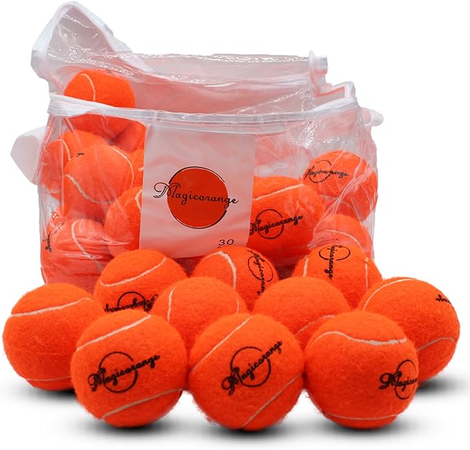 Magicorange Tennis Balls, 30 Pack Advanced Training Tennis Balls Practice Ball, Pet Dog Playing Balls,Good for Beginner Training Ball