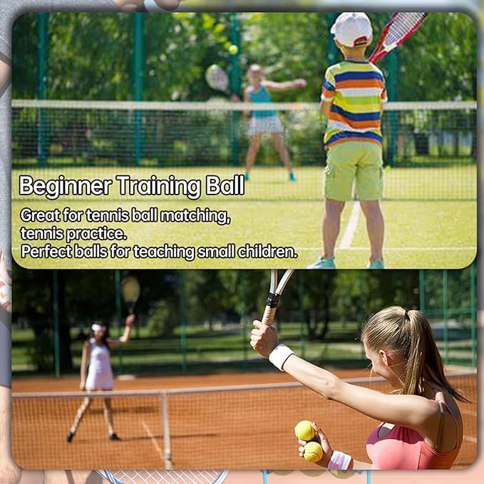 Magicorange Tennis Balls, 120 Pack Bulk Tennis Balls Pressureless Tennis Ball, Pet Dog Playing Balls, Good for Beginner Training Ball