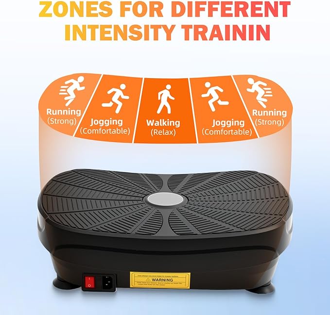 ALSO GO Vibration Plate Exercise Machine, Vibration Platform Machine for Lymphatic Drainage, 9 Preset Auto Mode & 99-Level Board for Weight Loss Shaping, with Resistance Bands, 330lbs Capacity