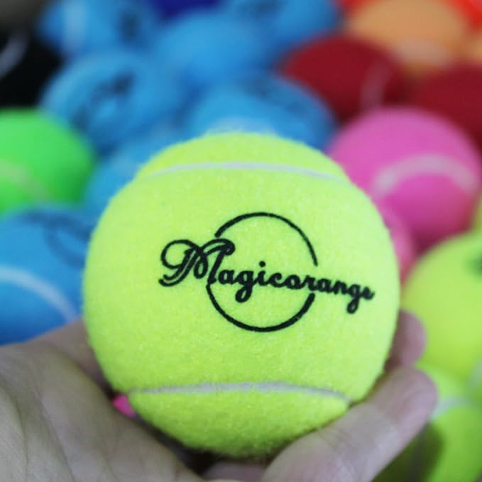 Magicorange Tennis Balls, 120 Pack Bulk Tennis Balls Pressureless Tennis Ball, Pet Dog Playing Balls, Good for Beginner Training Ball