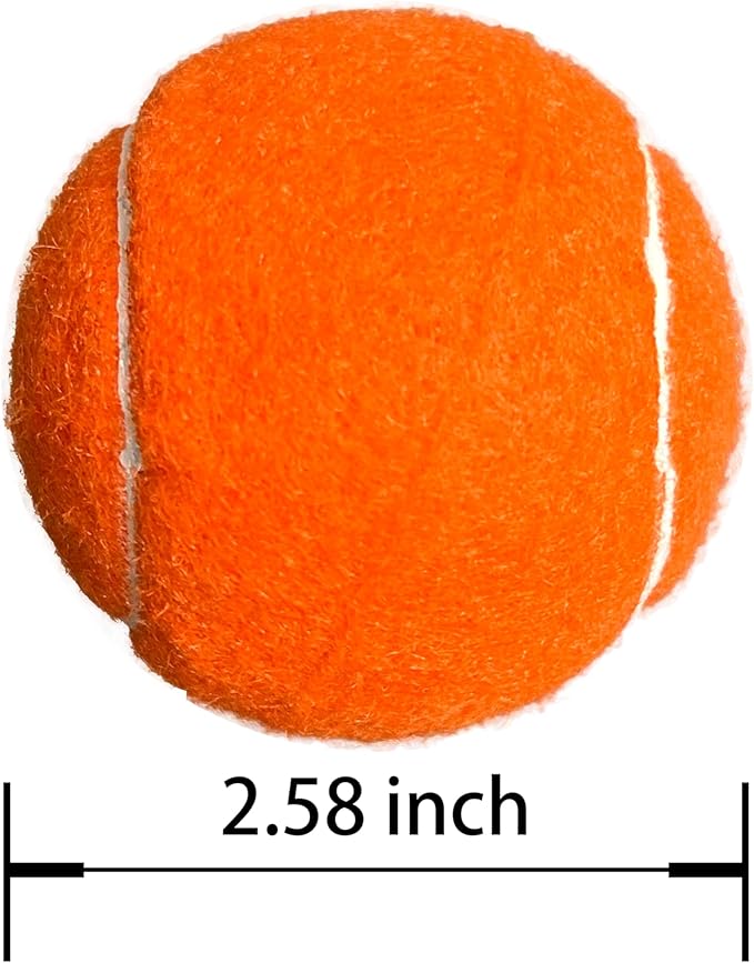 Tennis Balls, 12 Packs Practice Tennis Balls for Beginner, Training Playing Tennis Balls for Dogs, Come with Mesh Carry Bag