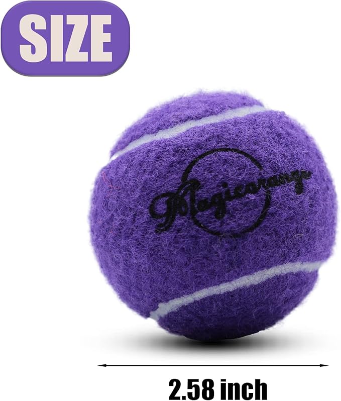Magicorange Tennis Balls, 12 Pack Advanced Training Tennis Balls Practice Balls, Come with Mesh Bag for Easy Transport, Good for Beginner Training Ball