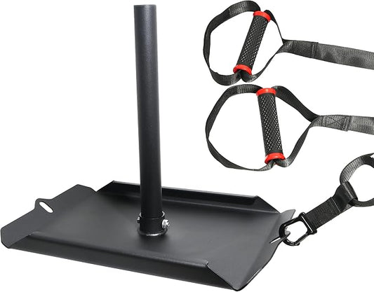 Weight Sled Made of One Pice Premium Steel. Workout Sled Improves Speed and Power. Weight Sleds for Training Used Indoor & Outdoor. Workout Sled Push Pull Moments.