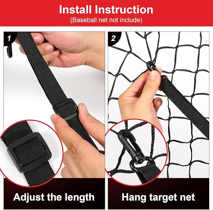Strike Zone Target Net,13.5x21.5in Pitching Strike Zone Net,Portable Strike Zone Plate for Baseball Pitching Accuracy Improve