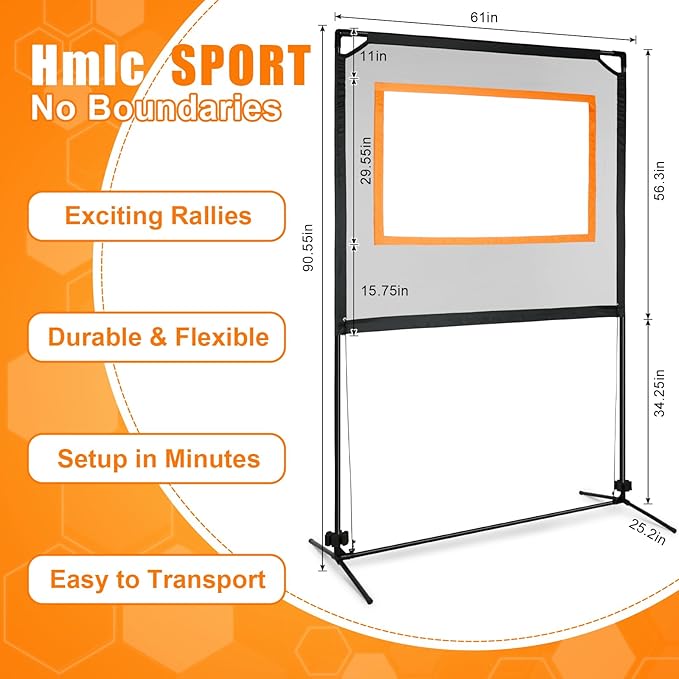 Portable Paddle Game with Net - Indoor & Outdoor and Backyard Games - Similar to Badminton, Tennis and Pickleball Set - Fun Games for Family