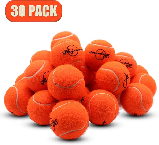 Magicorange Tennis Balls, 30 Pack Advanced Training Tennis Balls Practice Ball, Pet Dog Playing Balls,Good for Beginner Training Ball