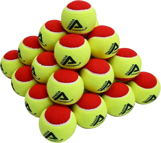 LITIAN Kids Tennis Balls – 50% 75% Low Compression Red Orange Balls with Durable Felt – Softer Than Regular Tennis Balls, Great for Youth Training & Dog Play (12 & 30 Pack)