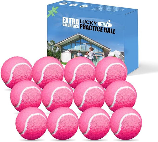 FINGER TEN Kids Tennis Balls for Dogs Youth Beginners Practice Durable Orange Low Compression Stage Pressureless Bulk Training Tool Playing with Pet
