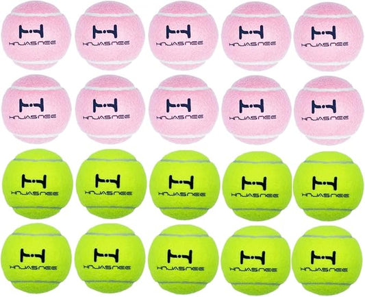 Tennis Balls for Dogs Dog Balls Excise Balls (green10pcspink10pcs Tennis Balls Set)