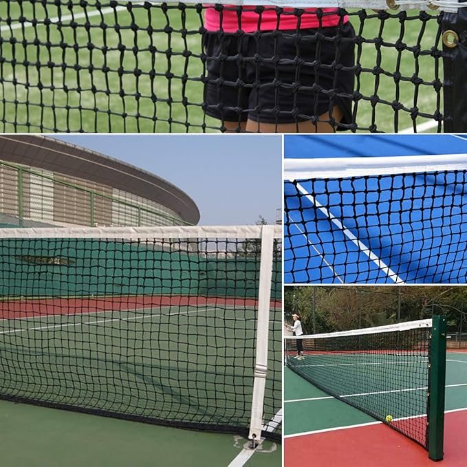 ProGoal Tennis Net 42FT Professional Heavy Duty Nylon Net, Compatible with All Standard Tennis Posts, Included Indoor Outdoor Court