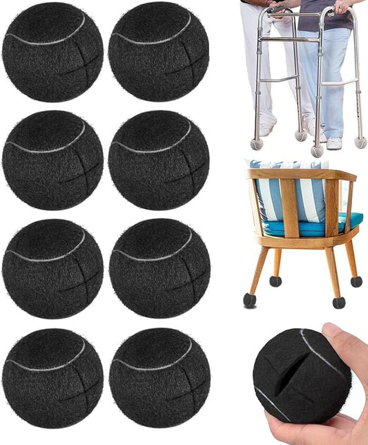 Triceratops Precut Walker Tennis Balls, Heavy Duty Long Lasting Tennis Balls - Fit for Most Chairs Desks Furniture Legs and Floor Protection, Easy to Install