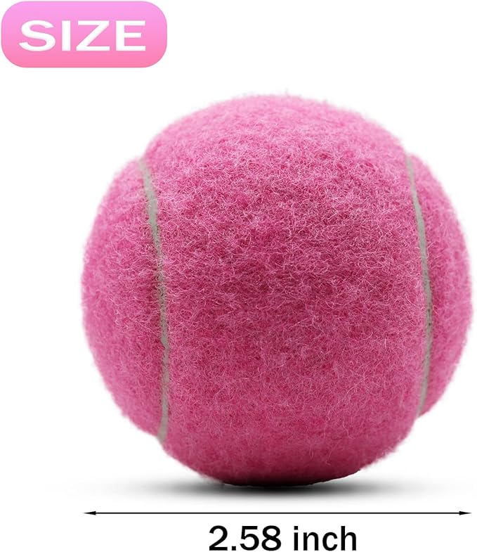 Tennis Balls, 18 Pack Training Tennis Balls Practice Balls with Mesh Bag for Easy Transport, Pet Dog Playing Balls, fit for Beginner Training Ball