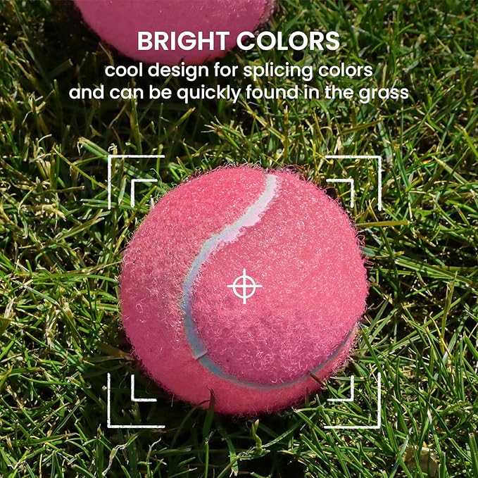 FINGER TEN Kids Tennis Balls for Dogs Youth Beginners Practice Durable Orange Low Compression Stage Pressureless Bulk Training Tool Playing with Pet