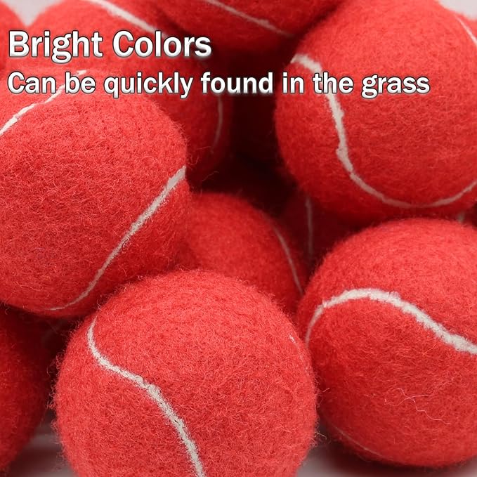 Tennis Balls, 20 Pack Training Tennis Balls,High Elasticity Practice Tennis for Beginner, Exercise Playing Balls for Pet Dog
