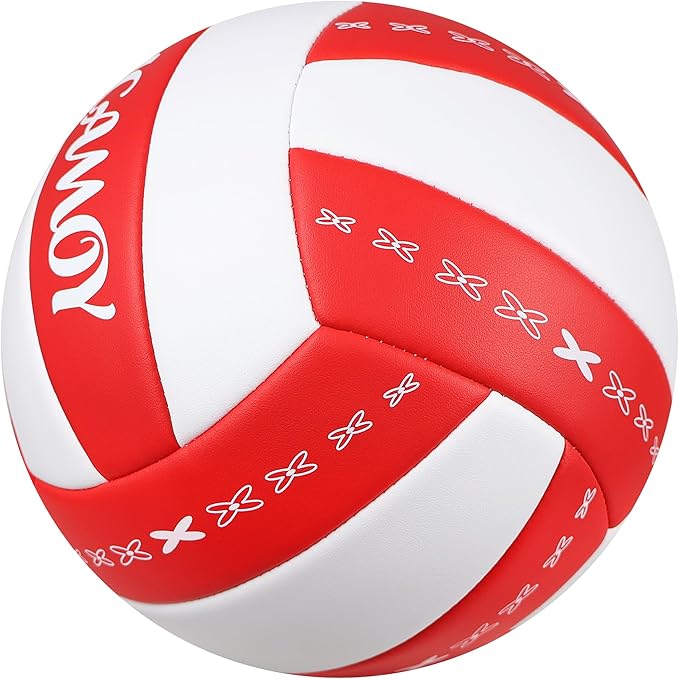 Volleyball Size 5 - Premium PU Leather, Ultra-Durable Soft to The Touch for Youth, Adults, Ideal for Indoor, Outdoor, Beach Sports Training