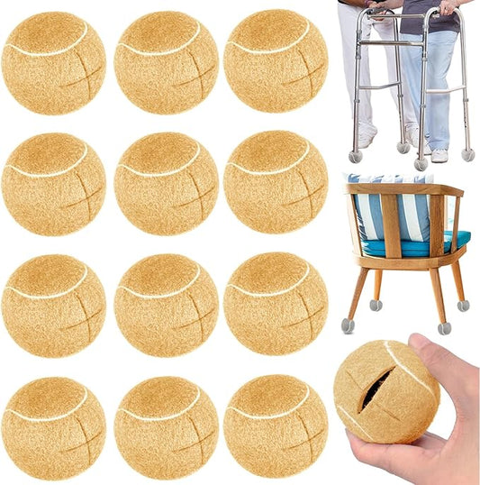 Triceratops Precut Walker Tennis Balls, Heavy Duty Long Lasting Tennis Balls - Fit for Most Chairs Desks Furniture Legs and Floor Protection, Easy to Install
