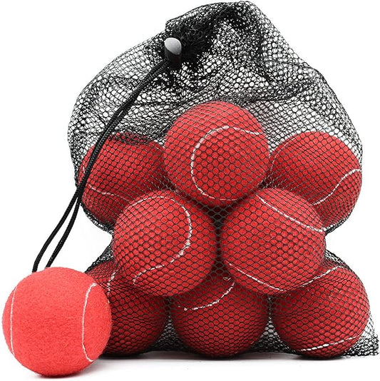 Magicorange Tennis Balls, 12 Pack Advanced Training Tennis Balls Practice Balls, Come with Mesh Bag for Easy Transport, Good for Beginner Training Ball