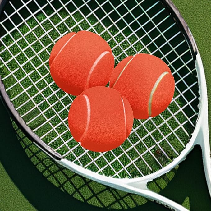 60 Pack Tennis Balls, Training Tennis Balls, Pet Dog Playing Balls, Practice Tennis Balls with Mesh Bag for Transport and Beginner Training