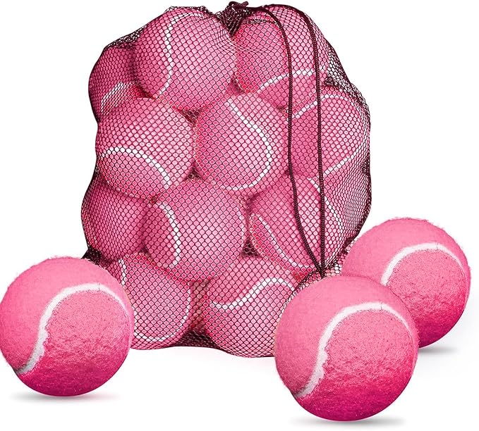 FINGER TEN Kids Tennis Balls for Dogs Youth Beginners Practice Durable Orange Low Compression Stage Pressureless Bulk Training Tool Playing with Pet
