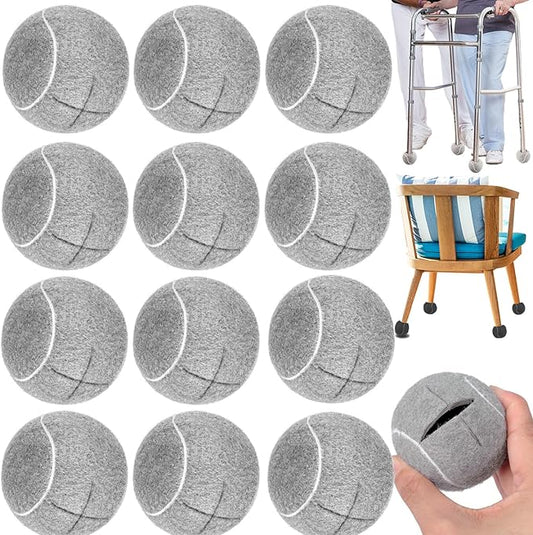 Triceratops Precut Walker Tennis Balls, Heavy Duty Long Lasting Tennis Balls - Fit for Most Chairs Desks Furniture Legs and Floor Protection, Easy to Install