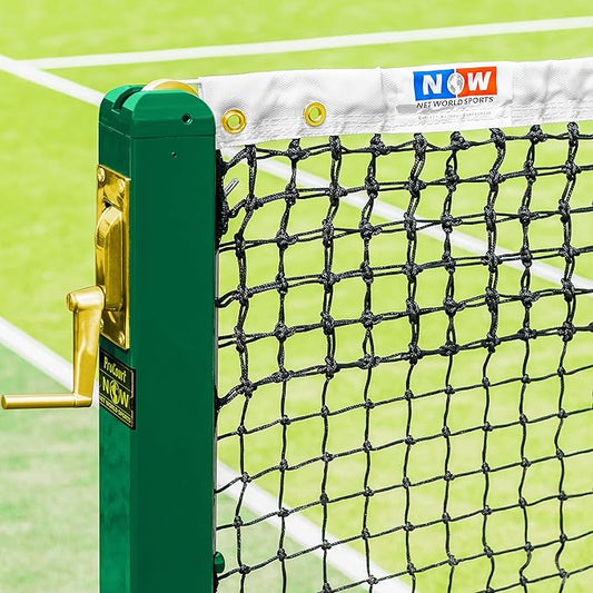 VERMONT Tennis Net – Championship Quality, Heavy-Duty HDPE | 42ft Doubles or 33ft Singles | 4 Thickness Options (2mm–3.5mm)