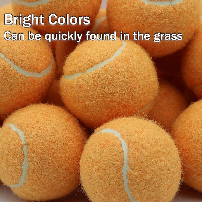 Tennis Balls, 20 Pack Training Tennis Balls,High Elasticity Practice Tennis for Beginner, Exercise Playing Balls for Pet Dog