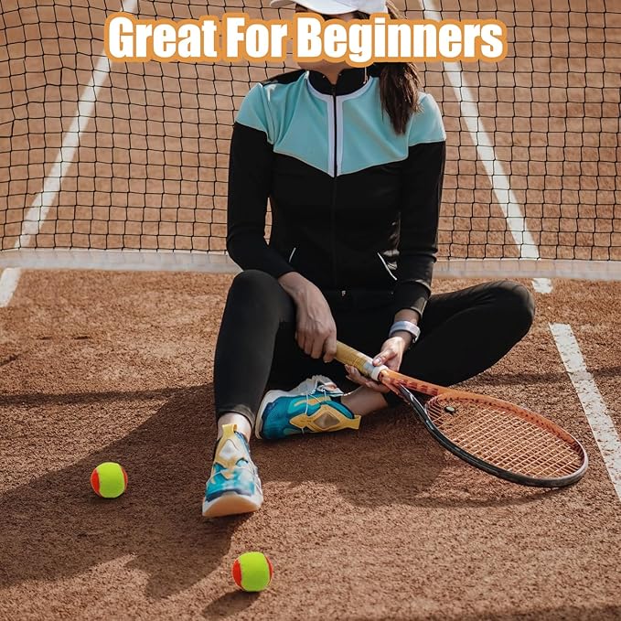 Magicorange Tennis Balls, 20 Pack Low Compression Stage Tennis Ball for Beginners Youth Kids Training Practicing with Mesh Bag for Easy Transport