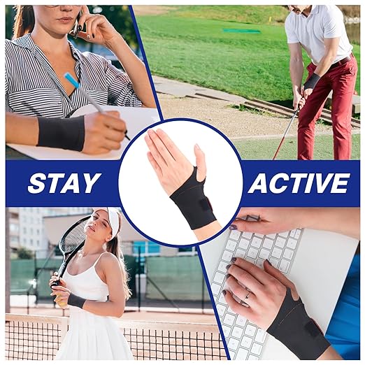 Cozyhealth Elastic Thin Wrist Brace (2Pcs) Support for TFCC Tear, Carpal Tunnel, Tendonitis, Arthritis, Wrist Compression Strap Brace for Night Support