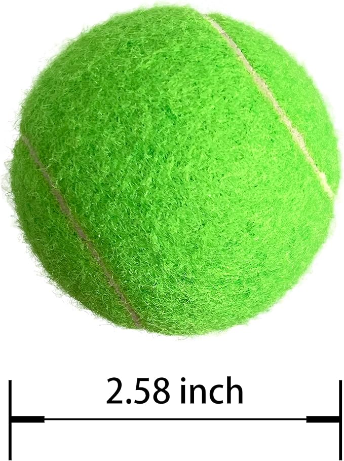 Tennis Balls, 12 Packs Practice Tennis Balls for Beginner, Training Playing Tennis Balls for Dogs, Come with Mesh Carry Bag