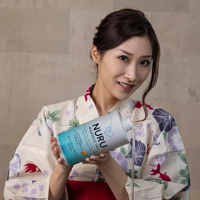 Nuru Massage Gel (1.32 gal) | Water-Based | Paraben & Glycerine Free | Formulated with Natural Seaweed, Green Tea, Liquorice Extract, Vitamin B5, & Organic Aloe Vera
