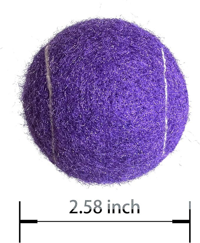 Tennis Balls, 12 Packs Practice Tennis Balls for Beginner, Training Playing Tennis Balls for Dogs, Come with Mesh Carry Bag