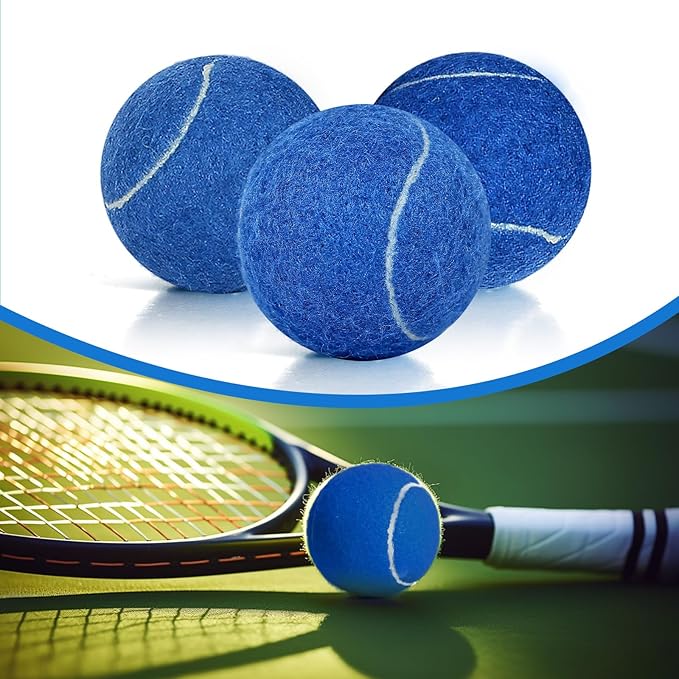 30 Pack Tennis Balls, Training Tennis Balls, Pet Dog Playing Balls, Practice Tennis Balls with Mesh Bag for Transport and Beginner Training