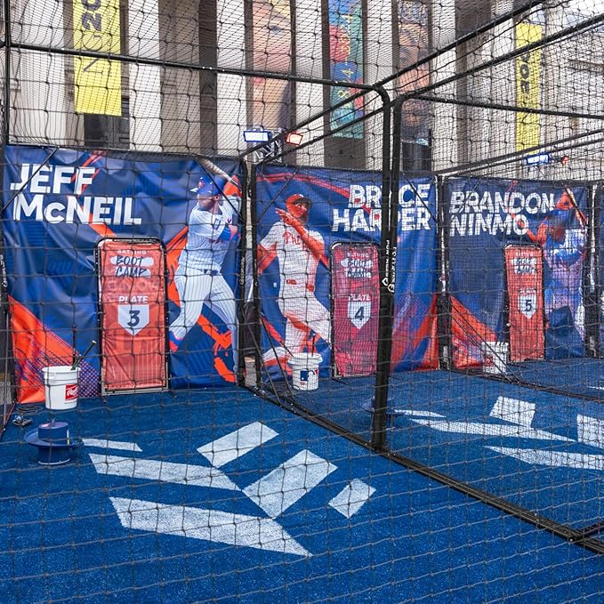 Fortress Baseball Batting Cage Nets | Heavy-Duty HDPP Fully Enclosed Baseball & Softball Cage Netting [14 Sizes & 3 Grade Options] – NET ONLY