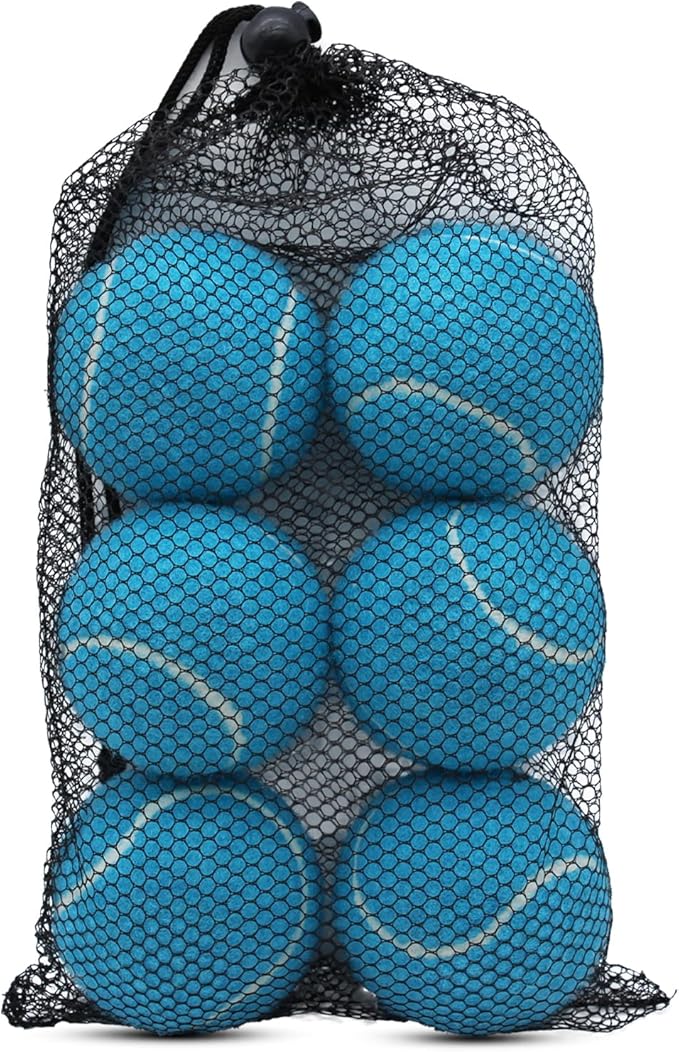 Tennis Balls, 6 Pack Training Tennis Balls,High Elasticity Practice Balls for Beginner, Playing Balls for Dogs