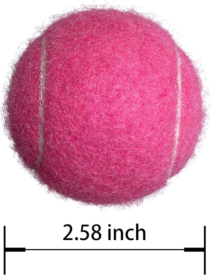 Tennis Balls, 12 Packs Practice Tennis Balls for Beginner, Training Playing Tennis Balls for Dogs, Come with Mesh Carry Bag