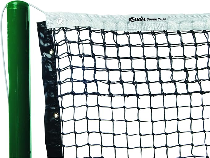 GAMMA Sports Super Tuff Tennis Net, Premium Court Equipment. Durable, Heavy Duty, Outdoor & Indoor, Standard Net, Parks, High Schools