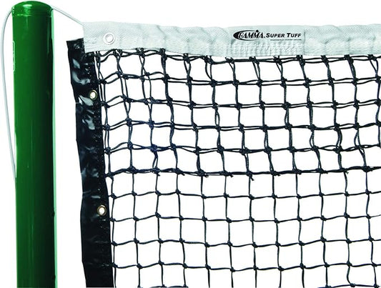 GAMMA Sports Super Tuff Tennis Net, Premium Court Equipment. Durable, Heavy Duty, Outdoor & Indoor, Standard Net, Parks, High Schools