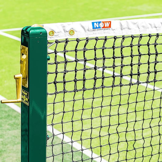 VERMONT Tennis Net – Championship Quality, Heavy-Duty HDPE | 42ft Doubles or 33ft Singles | 4 Thickness Options (2mm–3.5mm)